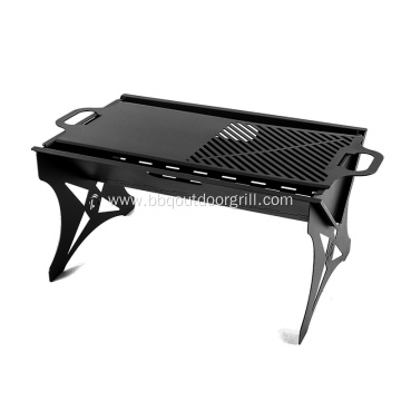 Outdoor Camping muti-functional barbecue Charcoal Grill